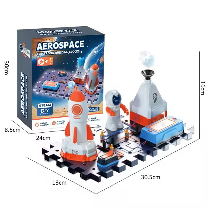 Juguete STEM - Circuito con bloques Aeroespaciales