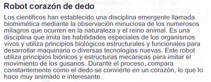 TX-34: Robot corazón de dedo