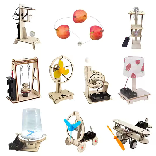 Kit STEM de madera 10 en 1 - Experimentos electricidad