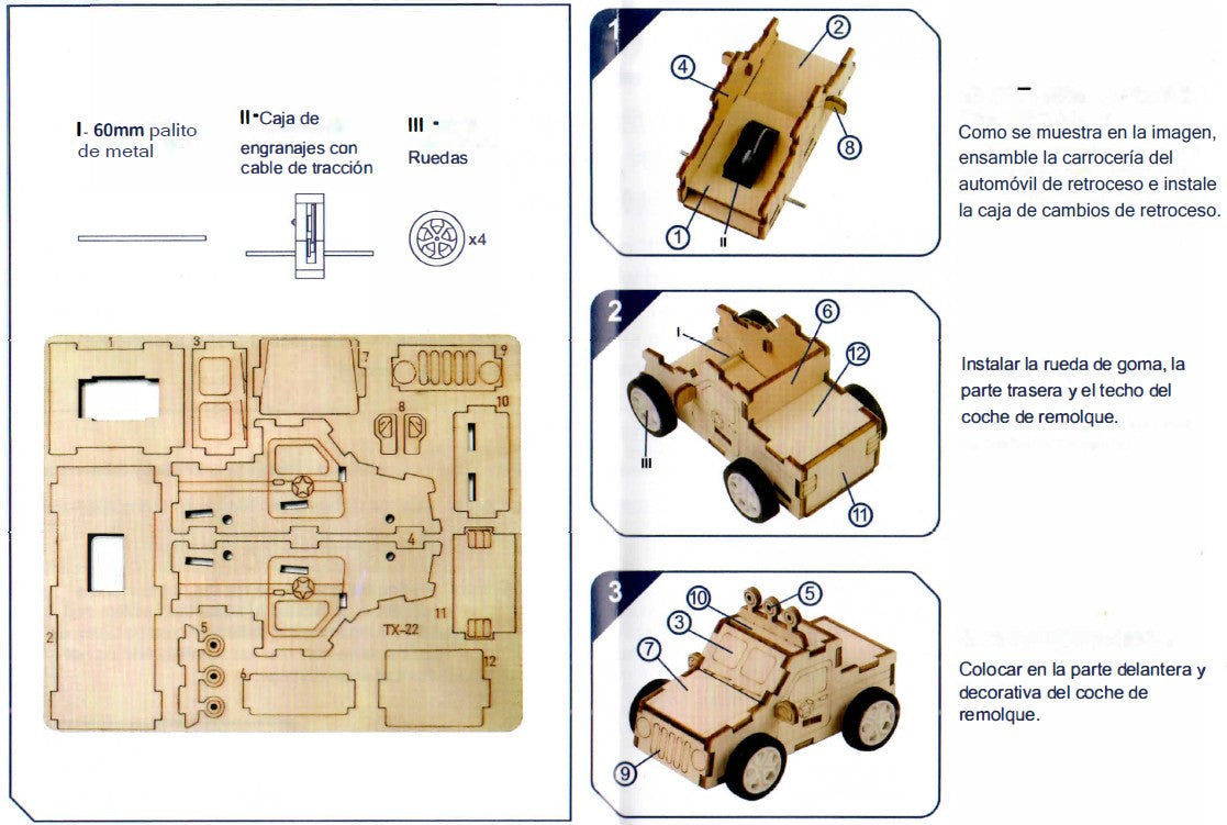 TX-22: Vehículo de tracción manual